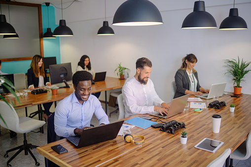 Global Freight Logistics team collaborating in a modern office